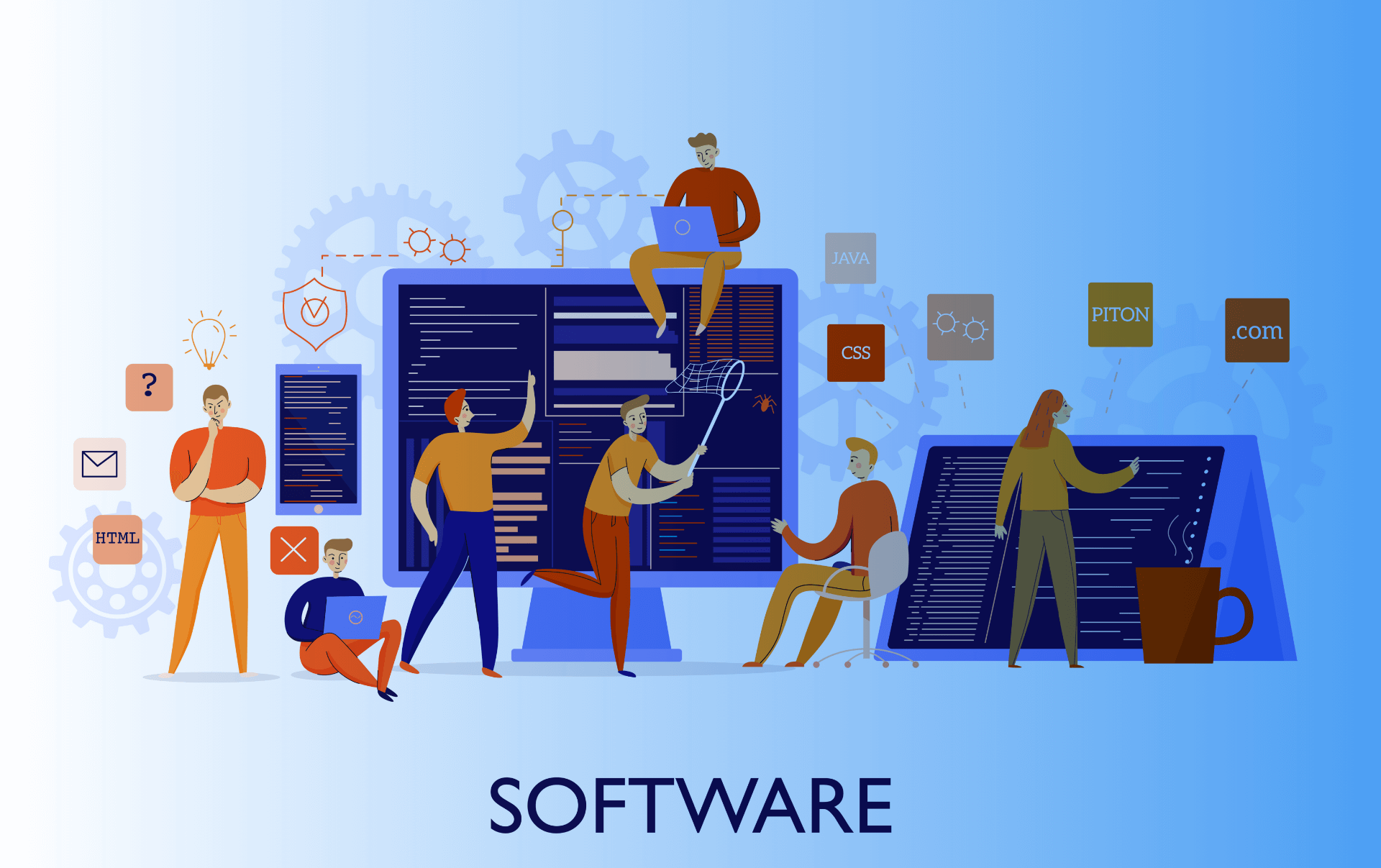 Grafika zobrazujúca 8 kľúčových softvérov a programov nevyhnutných pre prosperujúce podnikanie.